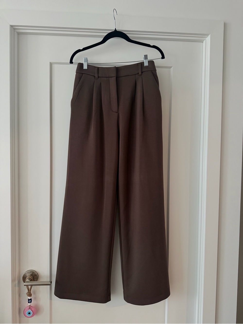 Women's Wide-Leg Dress Pants in Brown